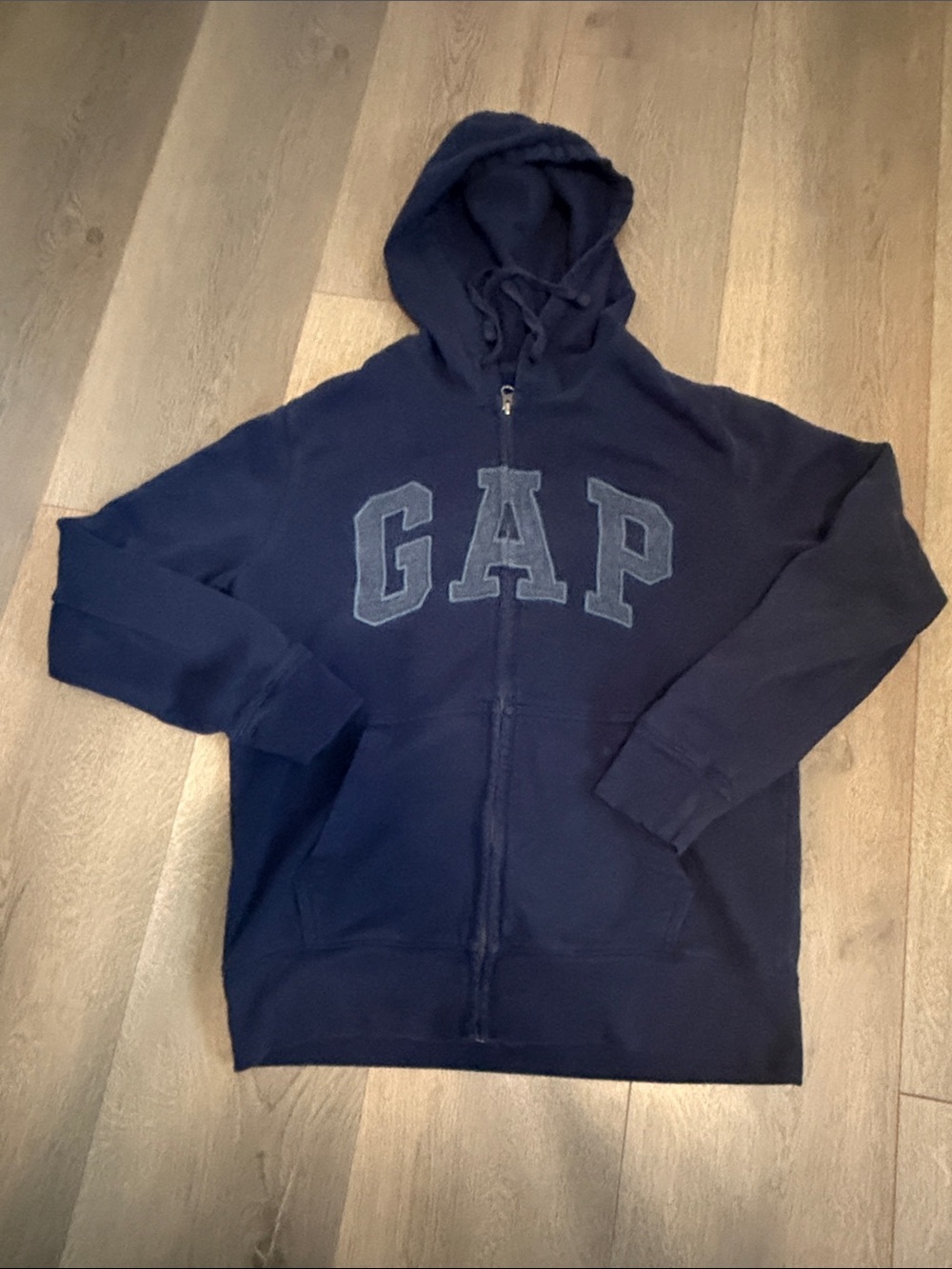 GAP Dark Navy Full-Zip Hoodie with Logo